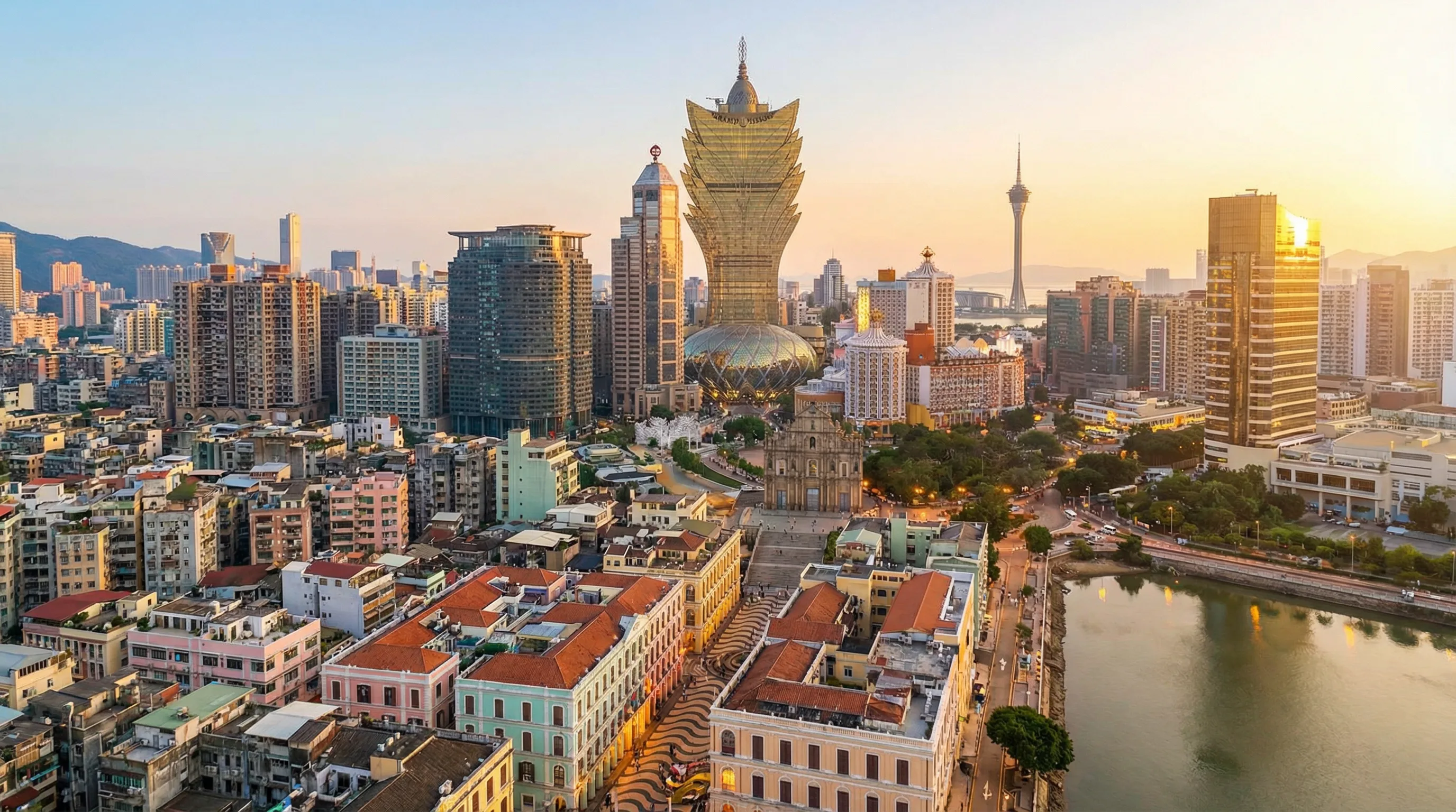 澳门城市全景鸟瞰